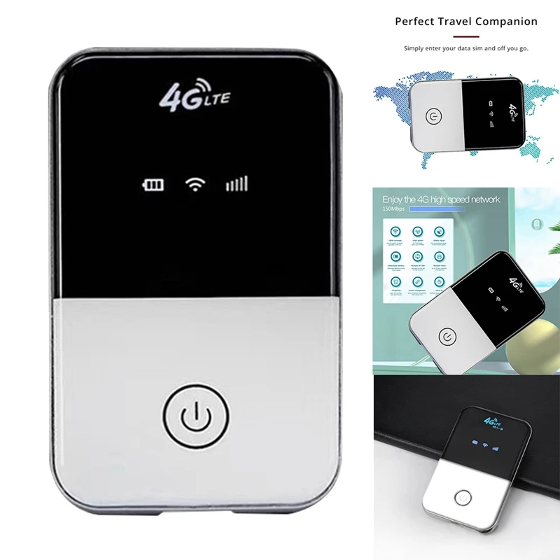1Set H91 4G LTE Mobile Wifi Router 150Mbps With SIM Card Slot 4G Wifi Router Support 10 User Connections White (H91-EUA)
1Set H91 4G LTE Mobile Wifi Router 150Mbps With SIM Card Slot 4G Wifi Router Support 10 User Connections White (H91-EUA)