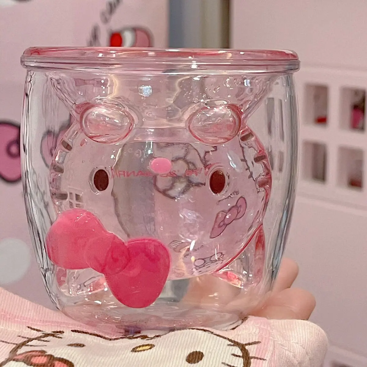Двухслойная 3D стеклянная трехмерная большая детская чашка Hello Kitty для завтрака Милая молочная чашка кофейная чашка
Двухслойная 3D стеклянная трехмерная большая детская чашка Hello Kitty для завтрака Милая молочная чашка кофейная чашка