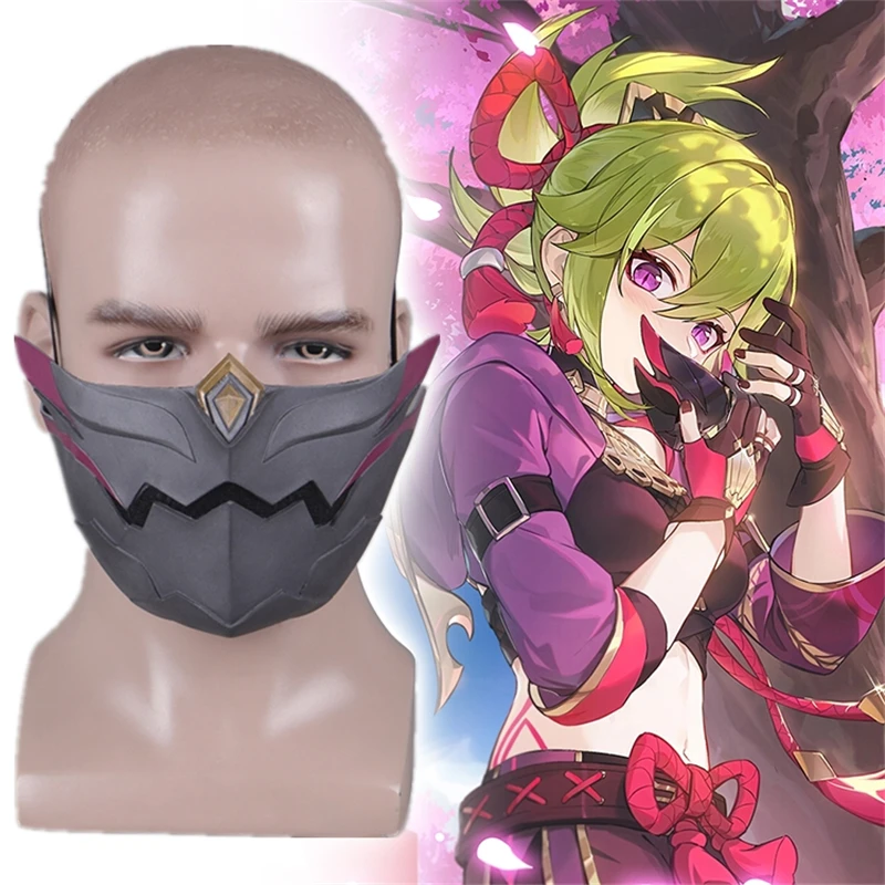 Игра Genshin Impact Kuki Shinobu латексные маски косплей костюм для взрослых унисекс короткий шлем маска Хэллоуин
Игра Genshin Impact Kuki Shinobu латексные маски косплей костюм для взрослых унисекс короткий шлем маска Хэллоуин