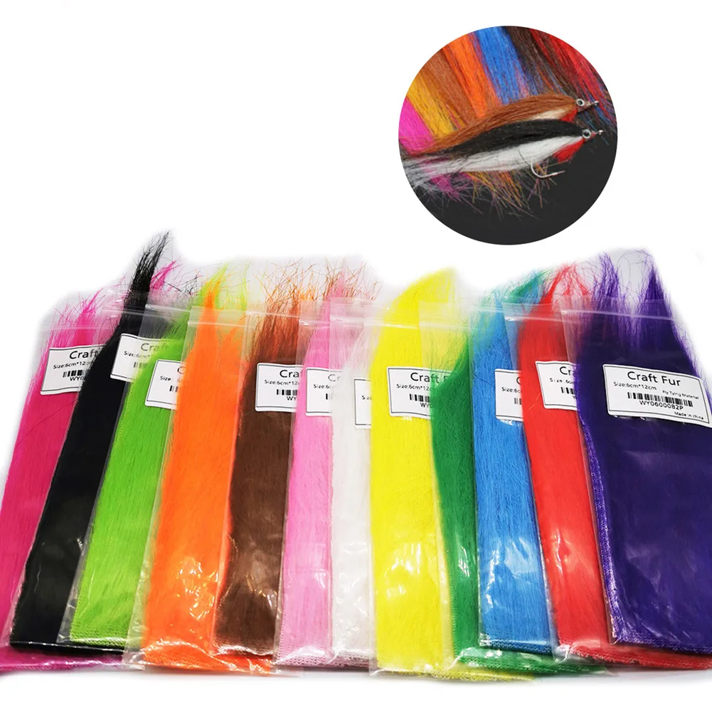 10/13pcs DIY Fly Fishing Lure Material Craft Fur Synthetic Fiber Flies Long Bait Tail Fishing Tackle Accessories
10/13pcs DIY Fly Fishing Lure Material Craft Fur Synthetic Fiber Flies Long Bait Tail Fishing Tackle Accessories