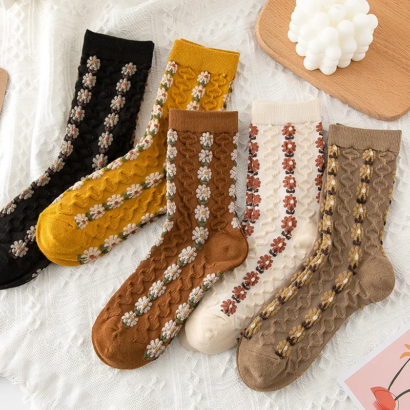 Модные женские винтажные носки в стиле Харадзюку с цветочным принтом в стиле ретро, Необычные милые хлопковые Повседневные Дышащие женские...
Модные женские винтажные носки в стиле Харадзюку с цветочным принтом в стиле ретро, Необычные милые хлопковые Повседневные Дышащие женские...