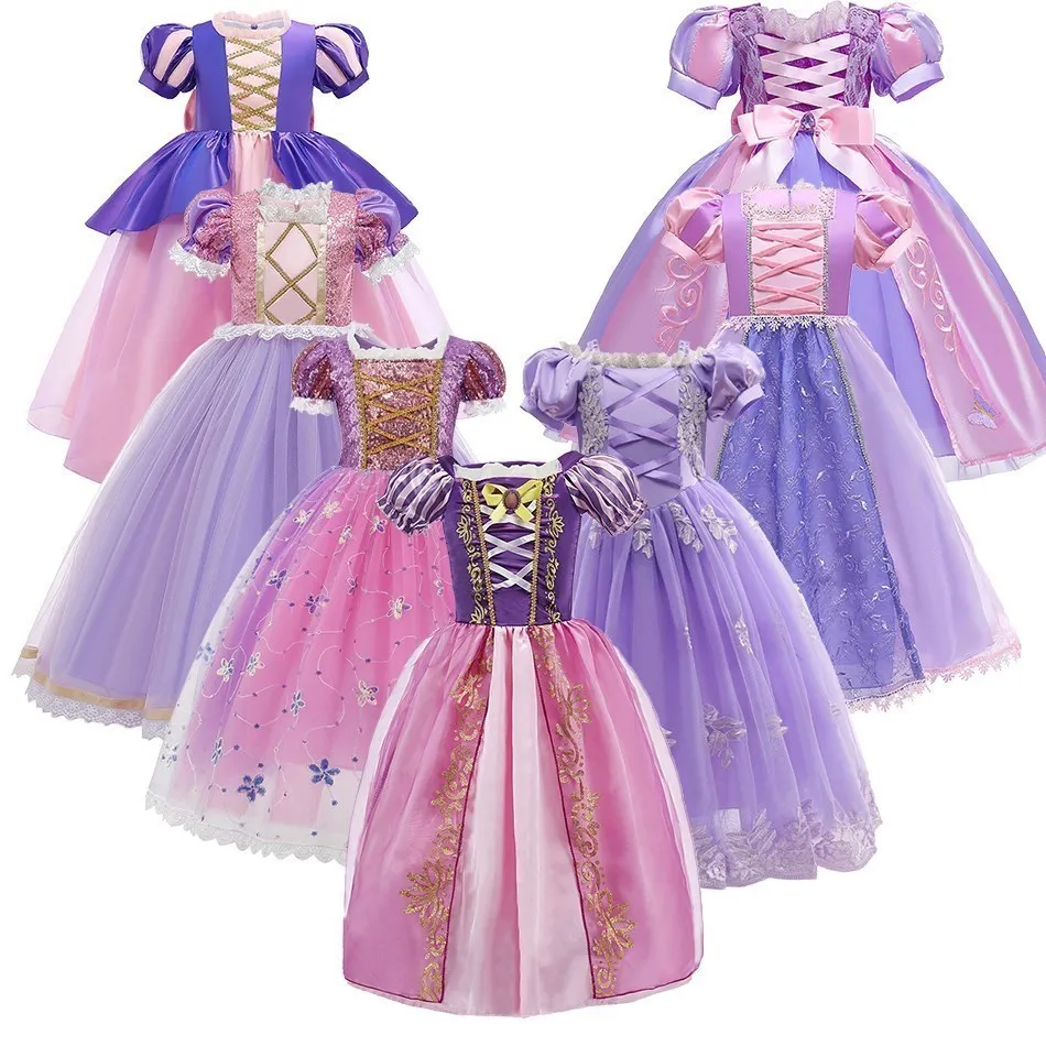 Children Tangled Gown Kids Rapunzel Carnival Short Sleeve Clothing Little Girls Flower Costume Dance 3-10 Years Cosplay Dress
Children Tangled Gown Kids Rapunzel Carnival Short Sleeve Clothing Little Girls Flower Costume Dance 3-10 Years Cosplay Dress
