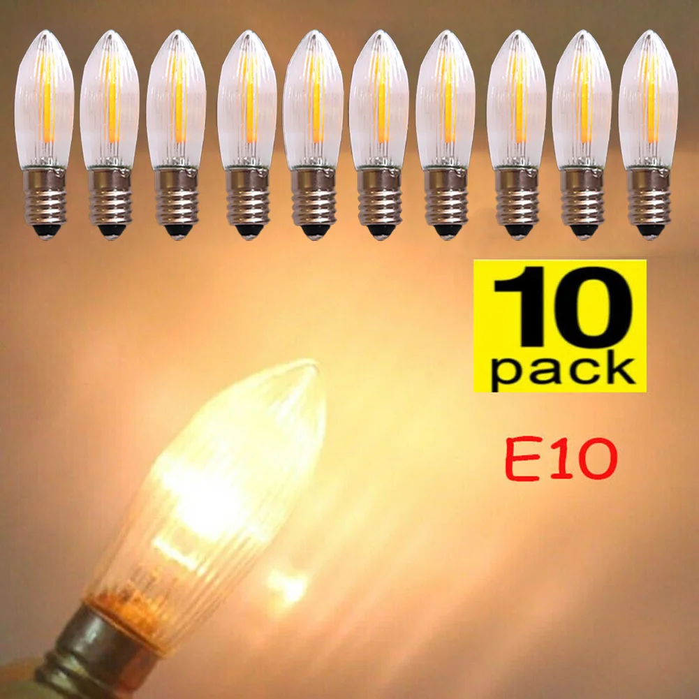LED Filament 34V/0.2W E10 Replacement Light Bulbs For Arc With 7 Burner Points Festive Decorative Bulbs Frosted LED Lights
LED Filament 34V/0.2W E10 Replacement Light Bulbs For Arc With 7 Burner Points Festive Decorative Bulbs Frosted LED Lights