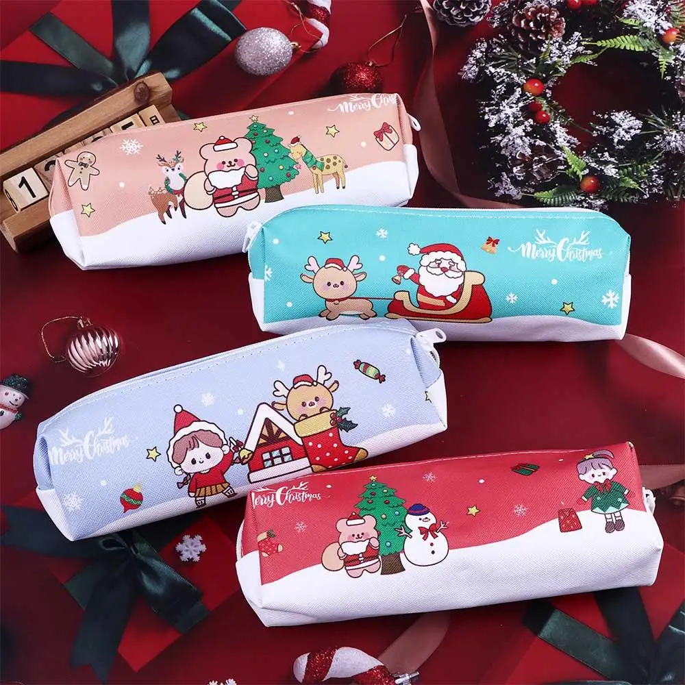 Christmas Pencil Bag Cartoon Snowman Santa Claus Pencil Case Large Capacity Stationery Storage Bag School Supplies Student Gift
Christmas Pencil Bag Cartoon Snowman Santa Claus Pencil Case Large Capacity Stationery Storage Bag School Supplies Student Gift