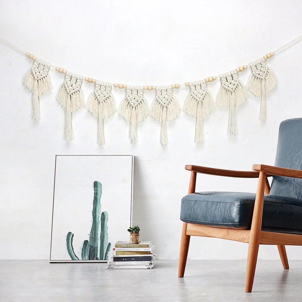 Macrame Wall Hanging Boho Large Fringe Garland Hanging Wall Tapestry with Wood Beads Home Decor Bedroom Living Room Decoration
Macrame Wall Hanging Boho Large Fringe Garland Hanging Wall Tapestry with Wood Beads Home Decor Bedroom Living Room Decoration