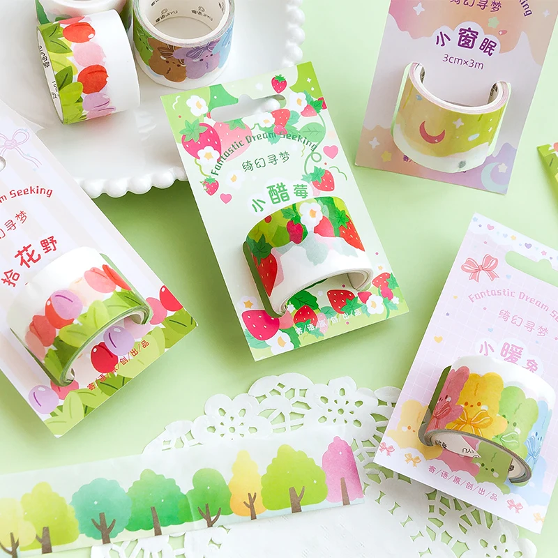 Fantasy Dream Seeking Series Masking Washi Tape Planner Scrapbooking DIY Journal Sticker Cute Decorative Stationery Tapes
Fantasy Dream Seeking Series Masking Washi Tape Planner Scrapbooking DIY Journal Sticker Cute Decorative Stationery Tapes