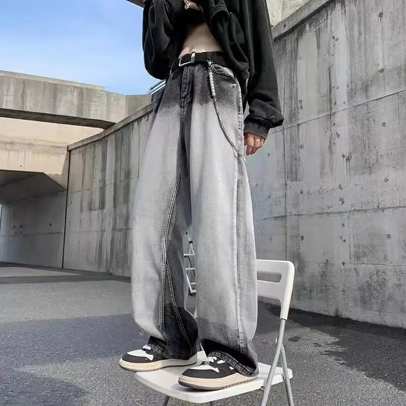 Gradient Vintage Y2k Baggy Jeans Pants Loose Wide Leg Oversize Man Pants Full-length Trousers Streetwear with Chain 2023 New
Gradient Vintage Y2k Baggy Jeans Pants Loose Wide Leg Oversize Man Pants Full-length Trousers Streetwear with Chain 2023 New