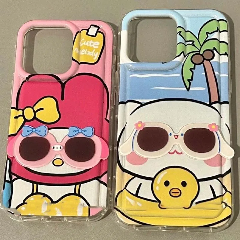 Sanrio Kittys Kuromi Melody Cinnamoroll почтовый Kawaii чехол для телефона с очками для 11 12 13 14 Pro Max Защитные чехлы для Iphone
Sanrio Kittys Kuromi Melody Cinnamoroll почтовый Kawaii чехол для телефона с очками для 11 12 13 14 Pro Max Защитные чехлы для Iphone