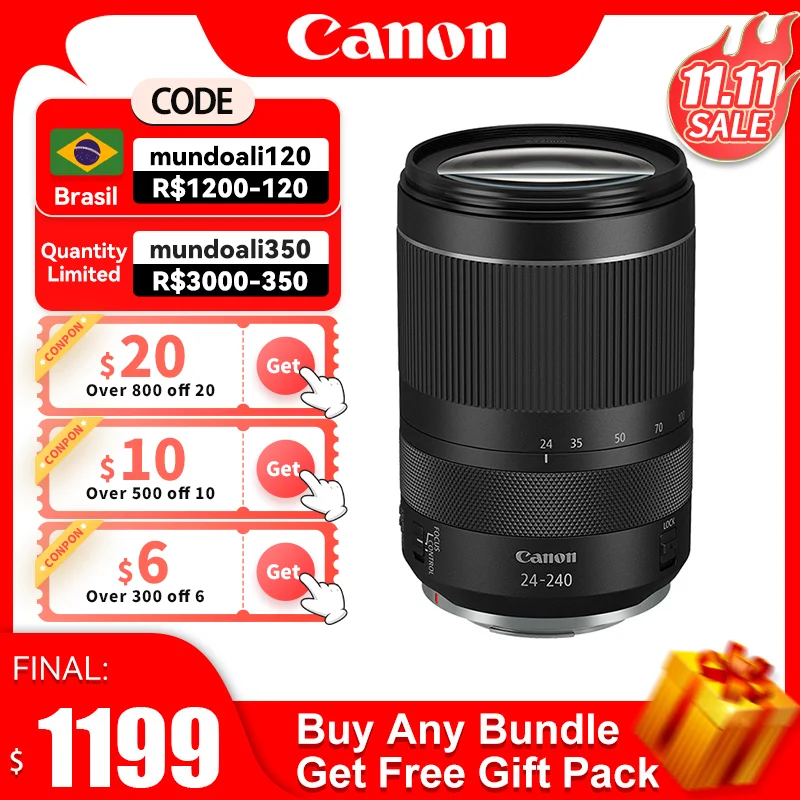 Canon RF 24-240mm F4-6.3 IS USM Full Frame Mirrorless Camera Lens Autofocus ZOOM Portrait Animal Lens For R RP R3 R5 R6
Canon RF 24-240mm F4-6.3 IS USM Full Frame Mirrorless Camera Lens Autofocus ZOOM Portrait Animal Lens For R RP R3 R5 R6
