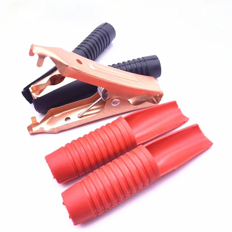 

Alligator Clips Hot Car Battery Clamps Crocodile Clip 100A Red Black Electrical Connection Battery Terminals Power Wire Test