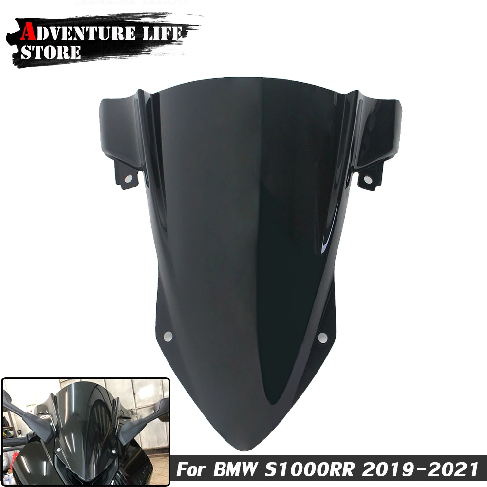 Motorcycle Front Fairing Windscreen Racing Windshield Wind Deflector For BMW S 1000RR S1000 RR 2021-2019 Double Bubble S1000RR 
Motorcycle Front Fairing Windscreen Racing Windshield Wind Deflector For BMW S 1000RR S1000 RR 2021-2019 Double Bubble S1000RR