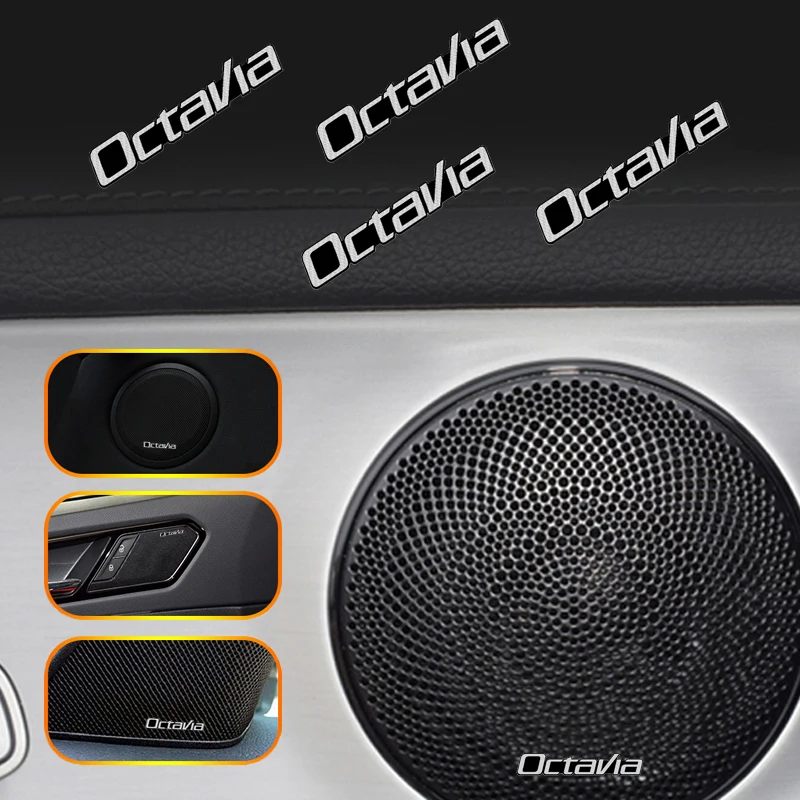 4pc Car Audio Decoration 3D Stickers Stereo Speaker Badge Decals For Skoda Octavia A5 A7 Fabia Superb Auto Interior Accessories
4pc Car Audio Decoration 3D Stickers Stereo Speaker Badge Decals For Skoda Octavia A5 A7 Fabia Superb Auto Interior Accessories