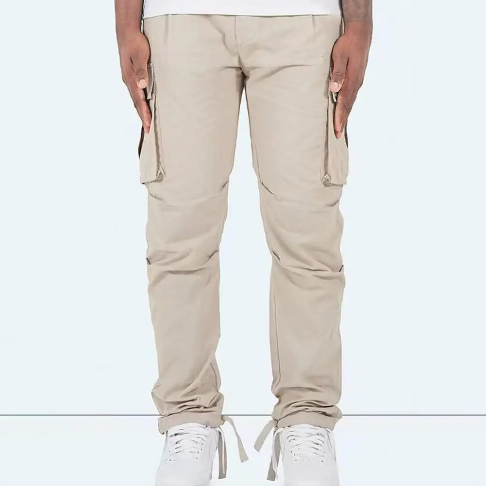 Elastic Waist Pants Breathable Cargo Pants for Men Multi-pocketed Elastic Waist Loose Fit Trousers for Wear Zipper Button
Elastic Waist Pants Breathable Cargo Pants for Men Multi-pocketed Elastic Waist Loose Fit Trousers for Wear Zipper Button