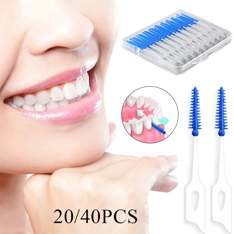 20/40Pcs Oral Care Interdental Brushes Oral Hygiene Teeth Cleaning Soft Rubber Bristle Toothpick Teeth Floss Plaque Remove Tool
20/40Pcs Oral Care Interdental Brushes Oral Hygiene Teeth Cleaning Soft Rubber Bristle Toothpick Teeth Floss Plaque Remove Tool