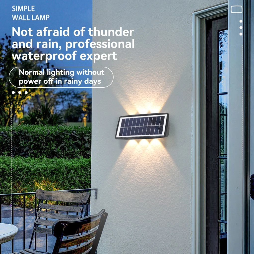 Solar 4 LED Outdoor Wall Light Garden Up And Down Decoration Wall-mounted Street Lights Home Balcony Light-operated Lamp
Solar 4 LED Outdoor Wall Light Garden Up And Down Decoration Wall-mounted Street Lights Home Balcony Light-operated Lamp