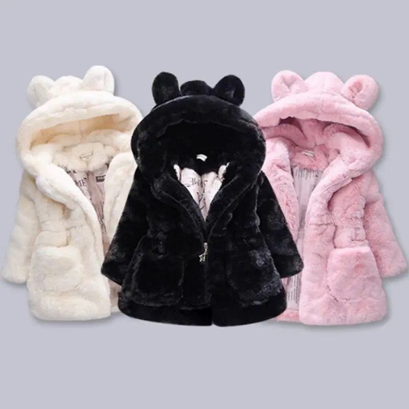 Baby Girls Warm Winter Coats Thick Faux Fur Fashion Kids Hooded Jacket Coat for Girl Outerwear Children Clothing 2 3 4 6 7 Years
Baby Girls Warm Winter Coats Thick Faux Fur Fashion Kids Hooded Jacket Coat for Girl Outerwear Children Clothing 2 3 4 6 7 Years