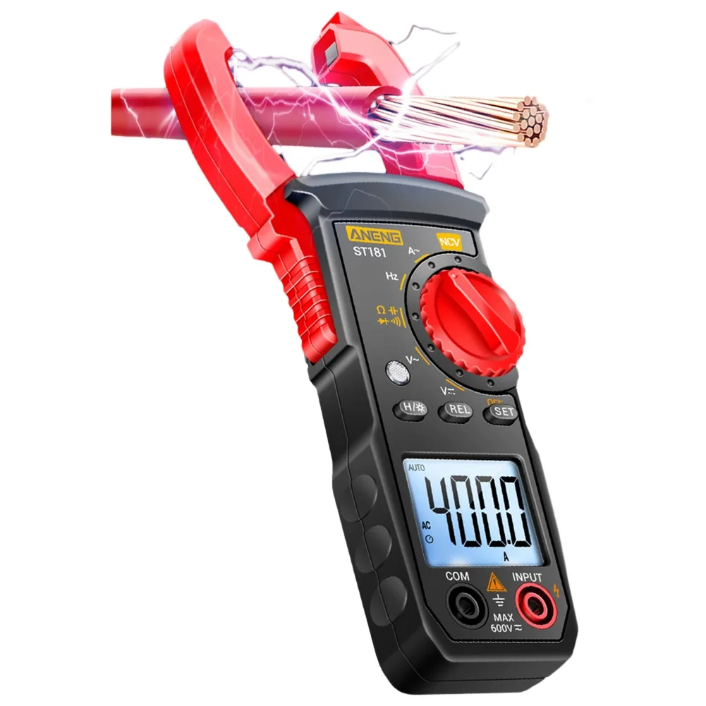 1set ST181 Digital Clamp Multimeter 400A AC/DC Clamp Ammeter With Backlight 4000Count 4HΖ-4ΜΗΖ Electrical Instruments Accessorie
1set ST181 Digital Clamp Multimeter 400A AC/DC Clamp Ammeter With Backlight 4000Count 4HΖ-4ΜΗΖ Electrical Instruments Accessorie