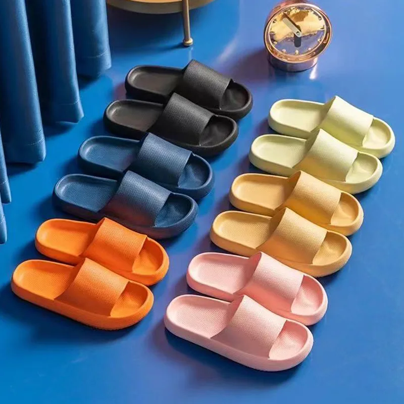 Women Thick Platform Cloud Slippers Summer Beach Eva Soft Sole Slide Sandals Leisure Men Ladies Indoor Bathroom Anti-slip Shoes
Women Thick Platform Cloud Slippers Summer Beach Eva Soft Sole Slide Sandals Leisure Men Ladies Indoor Bathroom Anti-slip Shoes