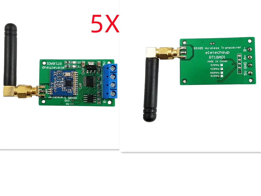 5X RS485 Master-slave Network Transceiver Wireless Repeater FSK 433M 868M UHF FR Module DTU Board For PTZ Camera
5X RS485 Master-slave Network Transceiver Wireless Repeater FSK 433M 868M UHF FR Module DTU Board For PTZ Camera