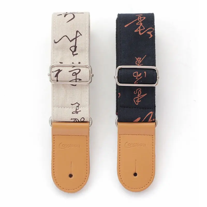 Cotton Linen Guitar Strap Chinese Style Cursive Script Pattern Creative String Musical Instruments Accessories Parts Belts 2022
Cotton Linen Guitar Strap Chinese Style Cursive Script Pattern Creative String Musical Instruments Accessories Parts Belts 2022