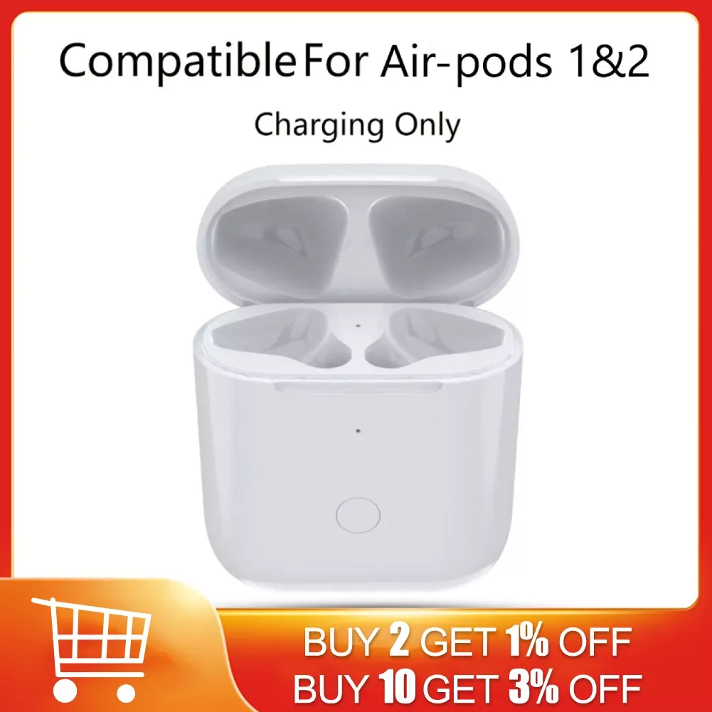 Replacement Wireless Charging Box with LED Indicator Light for Airpods 1/2 Bluetooth-Compatible Earphone 450mAh Charger Case
Replacement Wireless Charging Box with LED Indicator Light for Airpods 1/2 Bluetooth-Compatible Earphone 450mAh Charger Case