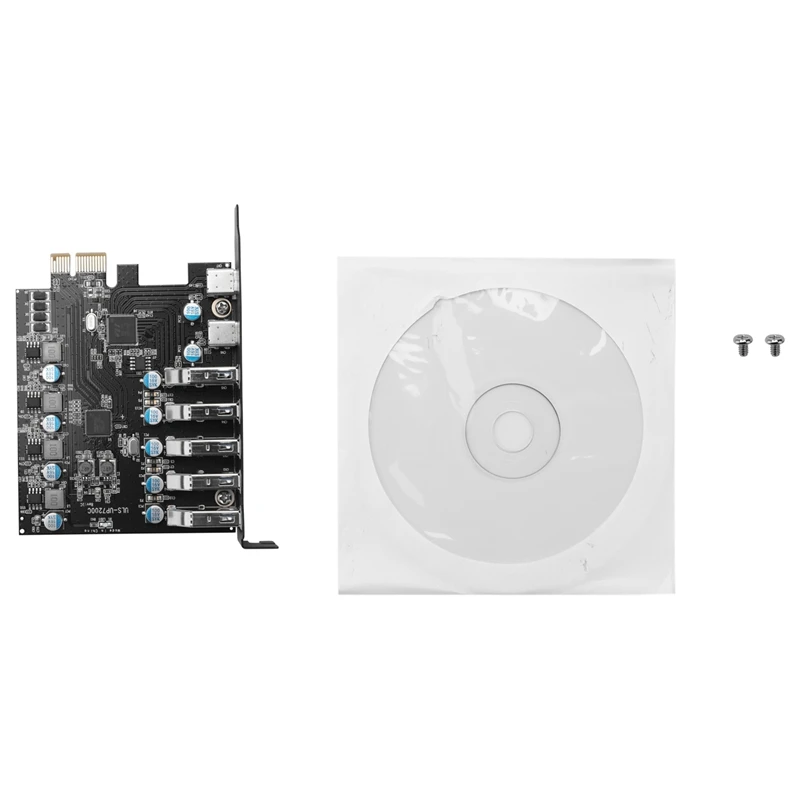 PCI-E к USB 3,0 7-портовая Плата расширения, PCI Express USB 3,2 Плата расширения, внутренний USB3 концентратор конвертер для настольного ПК
PCI-E к USB 3,0 7-портовая Плата расширения, PCI Express USB 3,2 Плата расширения, внутренний USB3 концентратор конвертер для настольного ПК