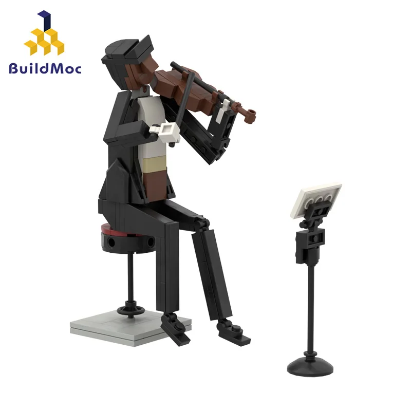 Конструктор MOC Jazz Band для скрипки с двойным басом, комплект строительных блоков для музыки, вокала, пианиста, модель из кирпичей, искусственны...
Конструктор MOC Jazz Band для скрипки с двойным басом, комплект строительных блоков для музыки, вокала, пианиста, модель из кирпичей, искусственны...