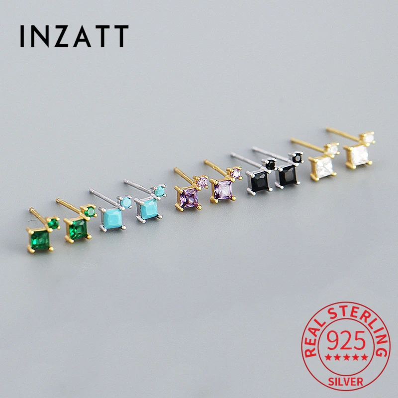 INZATT Real 925 Sterling Silver Colored Zircon Square Stud Earrings For Fashion Women Classic Fine Jewelry Minimalist Bijoux
INZATT Real 925 Sterling Silver Colored Zircon Square Stud Earrings For Fashion Women Classic Fine Jewelry Minimalist Bijoux
