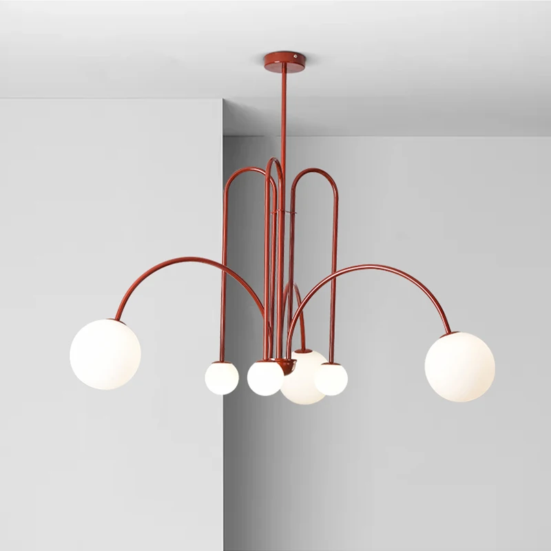 Designer chandelier Nordic postmodern minimalist net red living room lamp Danish art light luxury magic bean chandelier dining r
Designer chandelier Nordic postmodern minimalist net red living room lamp Danish art light luxury magic bean chandelier dining r