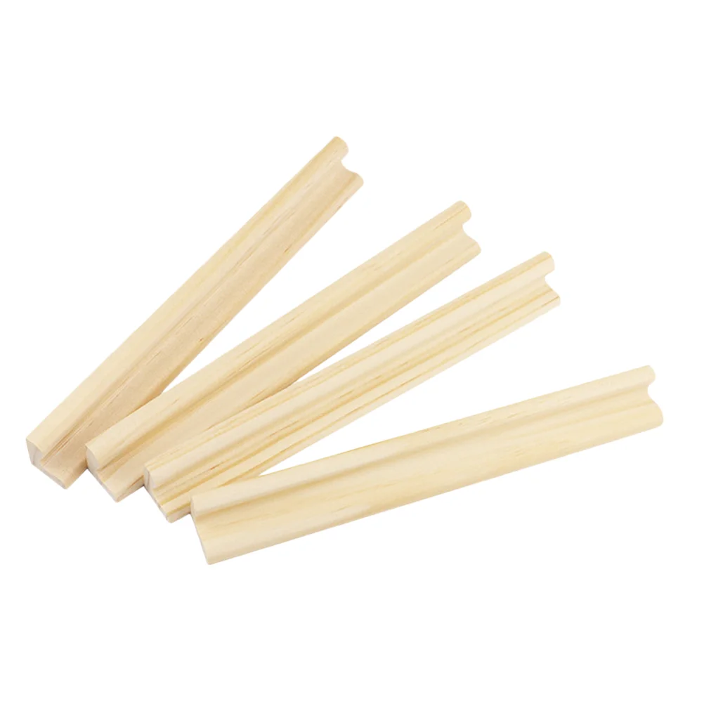 4 Pcs Building Blocks DIY Wooden Domino Racks Desktop Holders Mahjong Tiles Trays English Letter Display Bases
4 Pcs Building Blocks DIY Wooden Domino Racks Desktop Holders Mahjong Tiles Trays English Letter Display Bases
