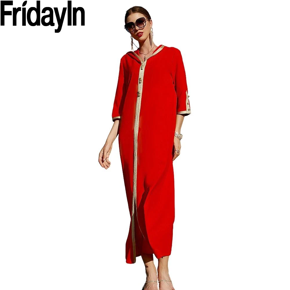 Fridayin Ramadan Kaftan Abaya Saudi Arabia Dubai Muslim Long Dress Abayas For Women Caftan Robe Musulmane Fashion
Fridayin Ramadan Kaftan Abaya Saudi Arabia Dubai Muslim Long Dress Abayas For Women Caftan Robe Musulmane Fashion