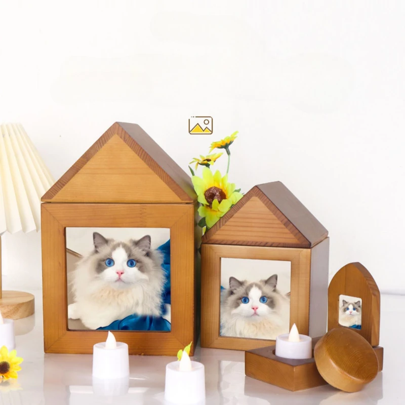 Pet urn Solid wood cat dog animal pet special coffin tombstone pet funeral supplies memorial
Pet urn Solid wood cat dog animal pet special coffin tombstone pet funeral supplies memorial