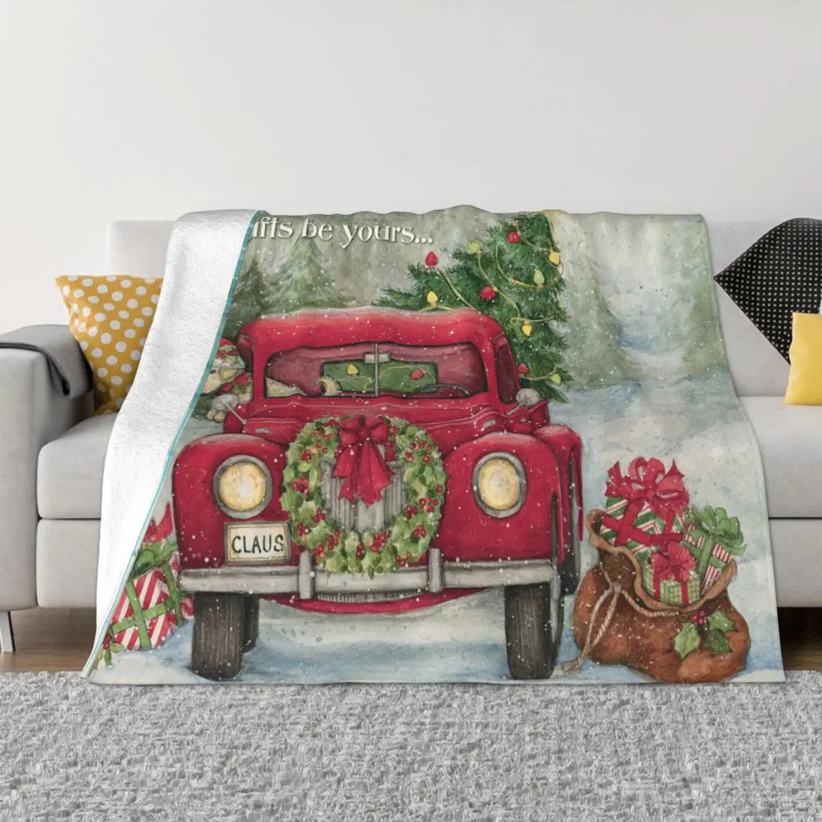 Red Truck Nordic Merry Christmas Blanket Cover Coral Fleece Plush New Year Soft Throw Blanket for Outdoor Travel Bedroom Quilt
Red Truck Nordic Merry Christmas Blanket Cover Coral Fleece Plush New Year Soft Throw Blanket for Outdoor Travel Bedroom Quilt