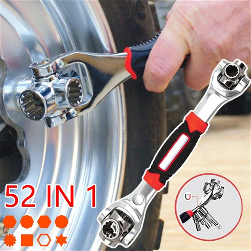 52 In 1 Universal Wrench Socket 360-degree Rotating Multi-function Wrench Hand Tools For Car Repair Adjustable Grip Multitool
52 In 1 Universal Wrench Socket 360-degree Rotating Multi-function Wrench Hand Tools For Car Repair Adjustable Grip Multitool