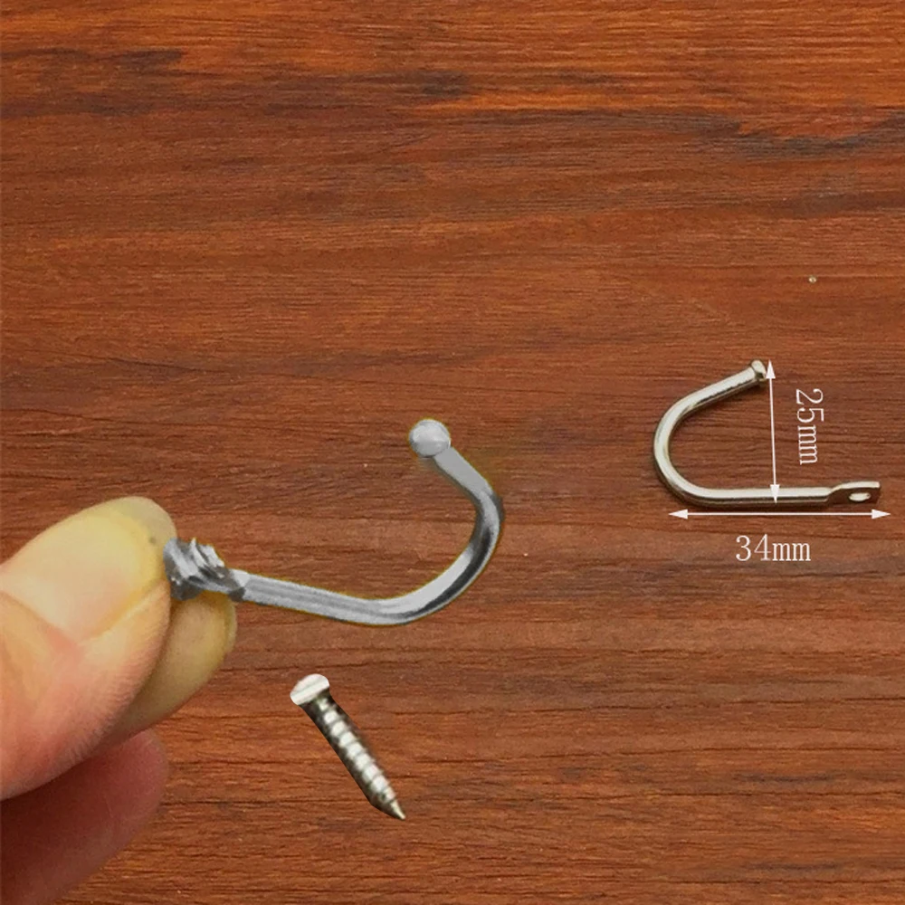 10Pc 34*25mm With Screw Iron Hooks Wall Door Kitchen Sticky Hanger Holder Hook Iron Small Clothes Hook With Screw Hook
10Pc 34*25mm With Screw Iron Hooks Wall Door Kitchen Sticky Hanger Holder Hook Iron Small Clothes Hook With Screw Hook