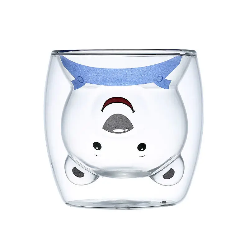 Double Layer Glass Cup 3D Smile Bear Series Juice Milk Wine Cup 250ml Creative StarBuck Coffee Cup
Double Layer Glass Cup 3D Smile Bear Series Juice Milk Wine Cup 250ml Creative StarBuck Coffee Cup
