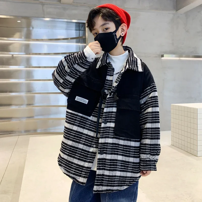 Boys Coats 5-14 Years Old Boy's Winter Calculation Set Quilted to Keep Warm Cotton-Padded Clothes Fashionable Loose All-Matching
Boys Coats 5-14 Years Old Boy's Winter Calculation Set Quilted to Keep Warm Cotton-Padded Clothes Fashionable Loose All-Matching