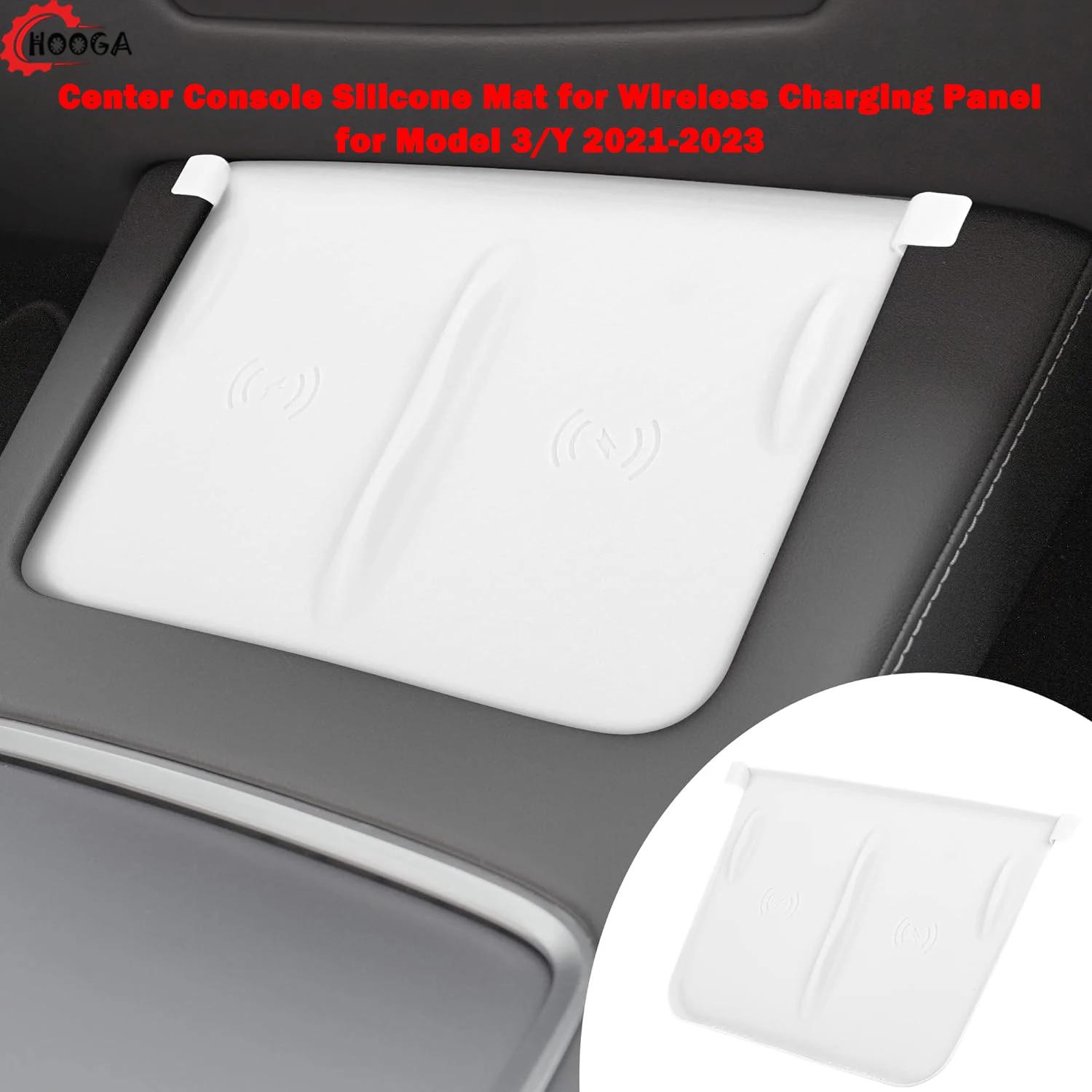 Tesla Center Console Silicone Mat for Wireless Charging Panel, Center Console Interior Accessories for Model 3/Y 2021-2023
Tesla Center Console Silicone Mat for Wireless Charging Panel, Center Console Interior Accessories for Model 3/Y 2021-2023