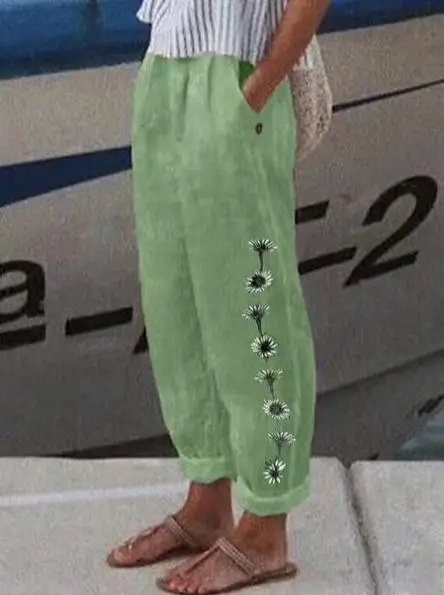 Женские брюки с цветочным принтом, повседневные свободные брюки с высокой талией и карманами, уличная одежда Y2K, лето 2023
Женские брюки с цветочным принтом, повседневные свободные брюки с высокой талией и карманами, уличная одежда Y2K, лето 2023