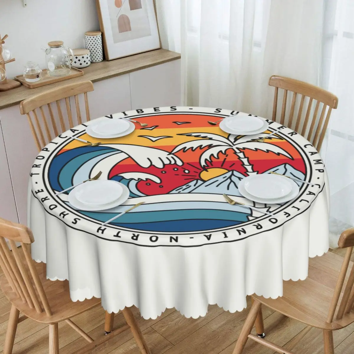 Round Tablecloth Tablecloth 60 inches Kitchen Dinning Table Cloth Waterproof Summer Surfer Table Covers
Round Tablecloth Tablecloth 60 inches Kitchen Dinning Table Cloth Waterproof Summer Surfer Table Covers