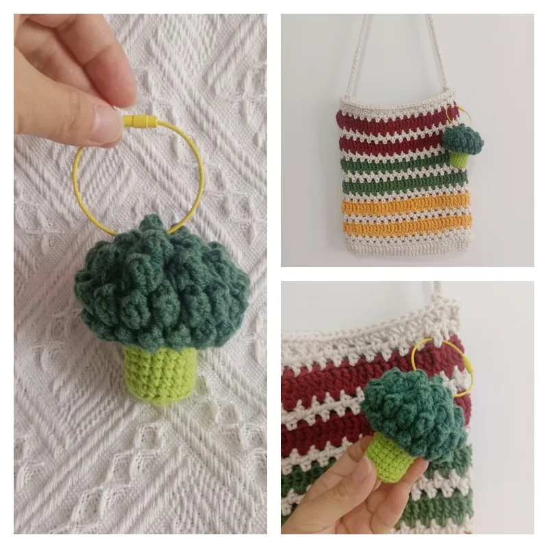 Handmade Knitted Broccoli Keychain Keyring For Women Crochet Tulip Flower Bag Pendants Car Key Ring Handbag Charms Jewelry Gift
Handmade Knitted Broccoli Keychain Keyring For Women Crochet Tulip Flower Bag Pendants Car Key Ring Handbag Charms Jewelry Gift