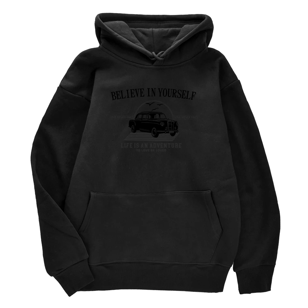 Believe In Yourself Life Is An Adventure To Loved Print Pullovers For Men Soft Loose Tops Tight Clothes Classic Couple Tracksuit
Believe In Yourself Life Is An Adventure To Loved Print Pullovers For Men Soft Loose Tops Tight Clothes Classic Couple Tracksuit