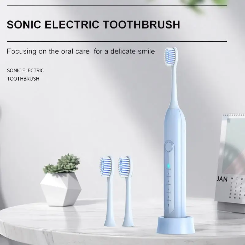 K01 Ultrasonic Electric Toothbrush Cordless USB Rechargeabl Waterproof Smart Toothbrush Home Travel Toiletries Powerful Descaler
K01 Ultrasonic Electric Toothbrush Cordless USB Rechargeabl Waterproof Smart Toothbrush Home Travel Toiletries Powerful Descaler