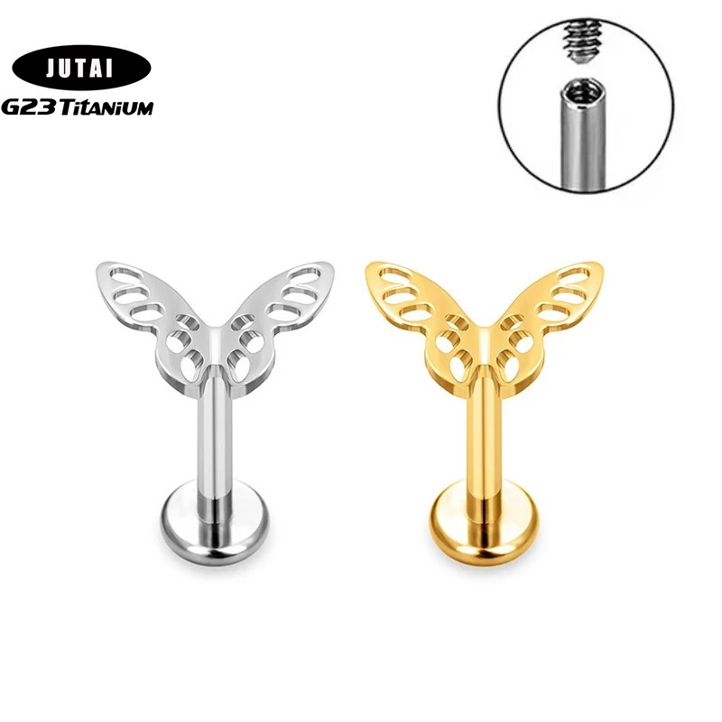 1Pcs G23 Titanium Studs Earring Piercing Labret Internal Thread Lip Stud Butterfly CZ Helix PIERC Cartilage Tragus Nail Jewelry
1Pcs G23 Titanium Studs Earring Piercing Labret Internal Thread Lip Stud Butterfly CZ Helix PIERC Cartilage Tragus Nail Jewelry