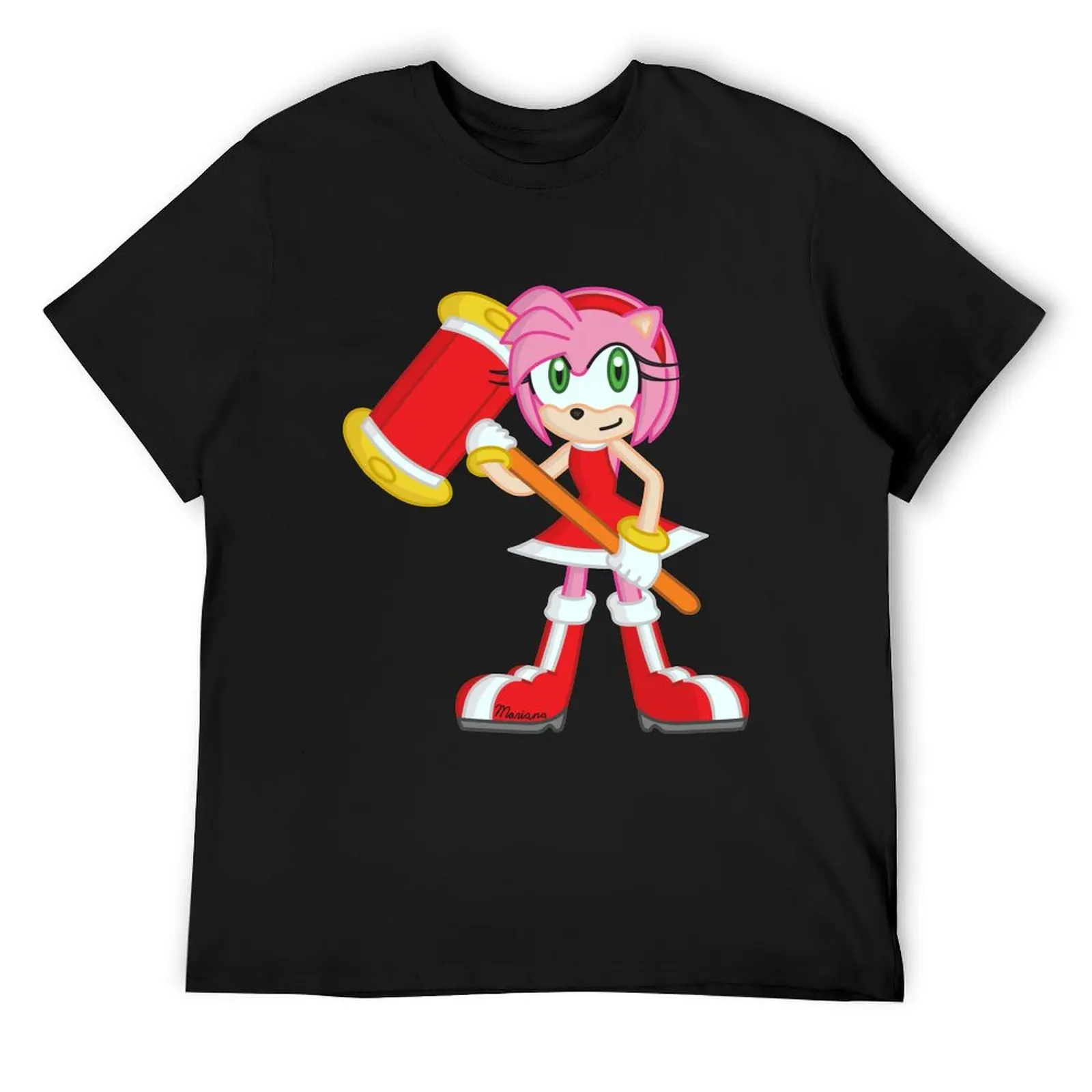 Футболка Amy Rose мешковатые рубашки с рисунком черные дизайнерские футболки для