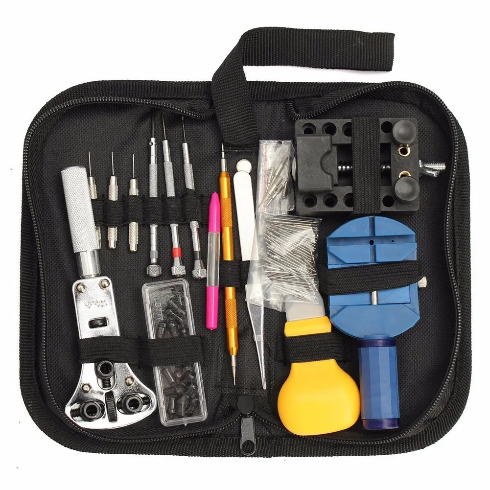 144Pcs Sets Repair Table Tools Professional Spring Bar Tool Set with Carrying Case Replacement Tool Kit for Watch Repair
144Pcs Sets Repair Table Tools Professional Spring Bar Tool Set with Carrying Case Replacement Tool Kit for Watch Repair