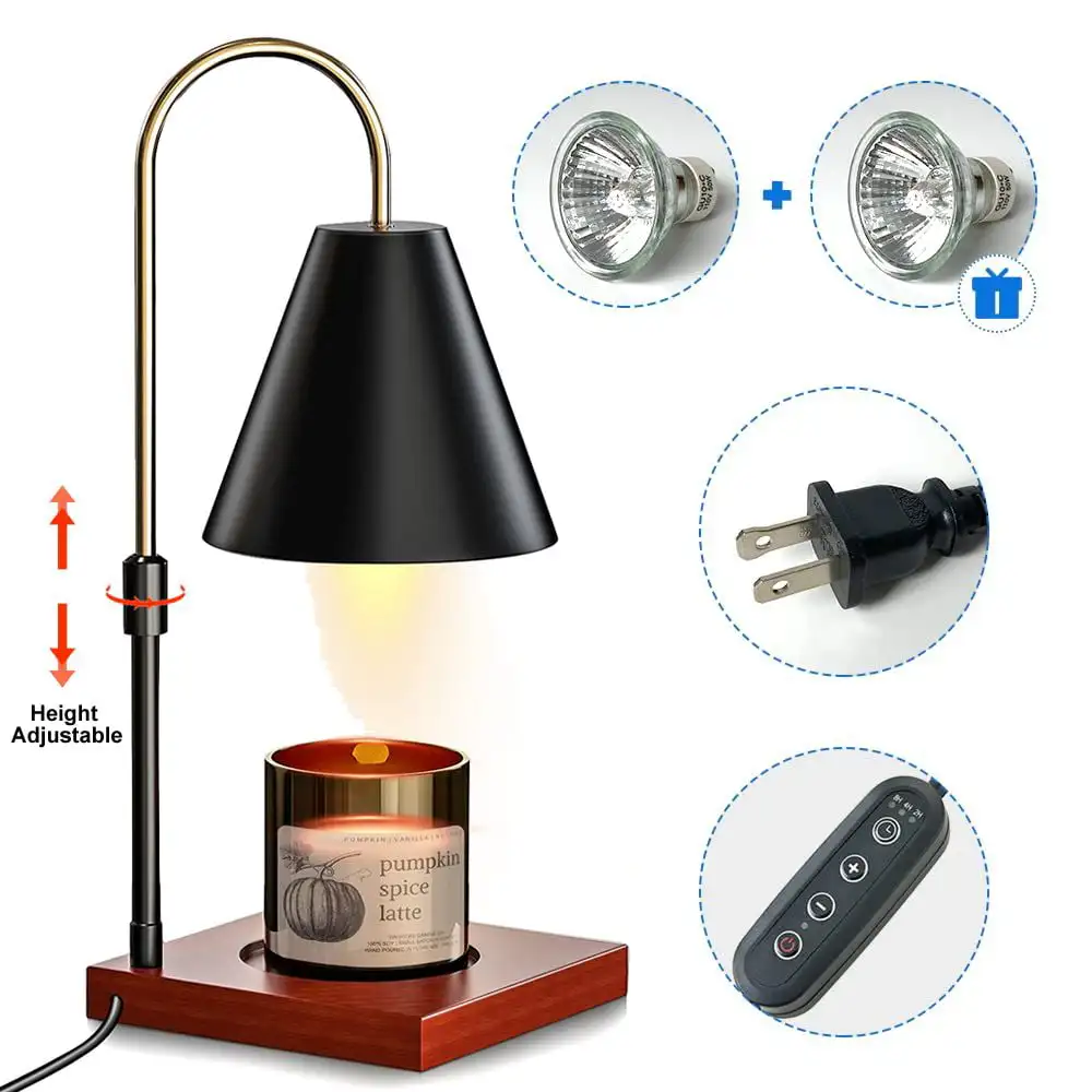 Candle Warmer Lamp with Timer & Dimmer, Adjustable Height and Brightness Candle Warmer Lantern, Top Warming Candle lamp for Scen
Candle Warmer Lamp with Timer & Dimmer, Adjustable Height and Brightness Candle Warmer Lantern, Top Warming Candle lamp for Scen