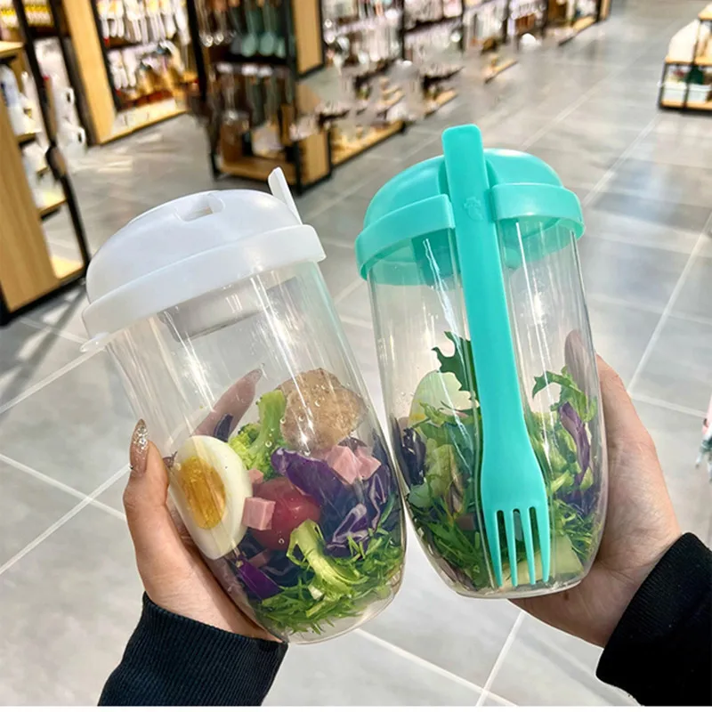 Portable Breakfast Oatmeal Cereal Nut Yogurt Salad Cup Container Set with Fork Sauce Cup Bento Box Food Bowl Kitchen Lunch Box
Portable Breakfast Oatmeal Cereal Nut Yogurt Salad Cup Container Set with Fork Sauce Cup Bento Box Food Bowl Kitchen Lunch Box