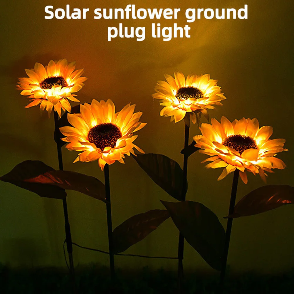 Solar LED Sunflower Rose Flower Light Series Circuit 1 Drag 2/3/4/5 Flower Lamp IP65 Waterproof Decoration Lawn Ground Light
Solar LED Sunflower Rose Flower Light Series Circuit 1 Drag 2/3/4/5 Flower Lamp IP65 Waterproof Decoration Lawn Ground Light