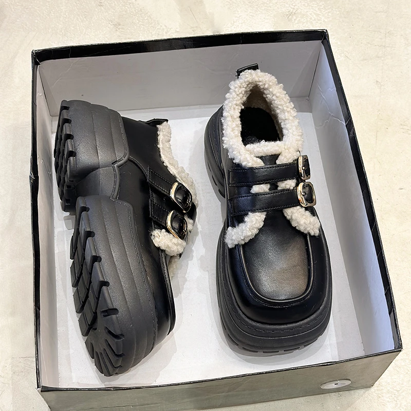 Fashion Fur Short Plush Warm Flats Shoes Cotton Ankle Snow Boots Winter 2023 Women New Designer Casual Non-slip Shoes Zapatos
Fashion Fur Short Plush Warm Flats Shoes Cotton Ankle Snow Boots Winter 2023 Women New Designer Casual Non-slip Shoes Zapatos